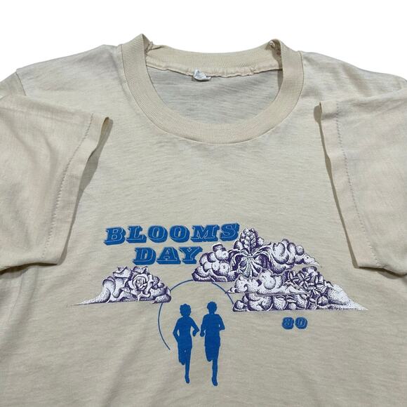 Vintages 80s Bloomsday 1980 Spokane Marathon Running T-Shirt - Picture 1 of 4